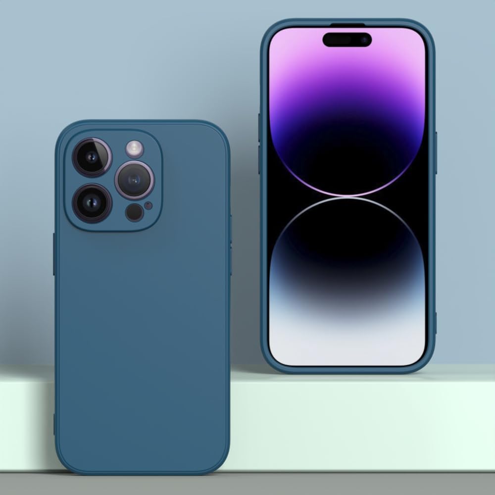 Amazon.com: WOGROO for iPhone 14 Pro Case Dark Blue, Scratch